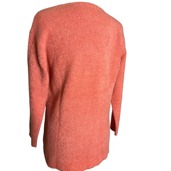 Liz Claiborne Women's Cozy Coral V-Neck Sweater Wool Blend boho chic - Picture 3 of 10